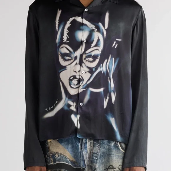 Acne Studios Dark Gray Shirt - Picture 1 of 9